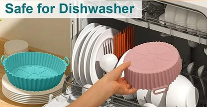 Air Fryer Silicone Baking Tray Reusable  Mold