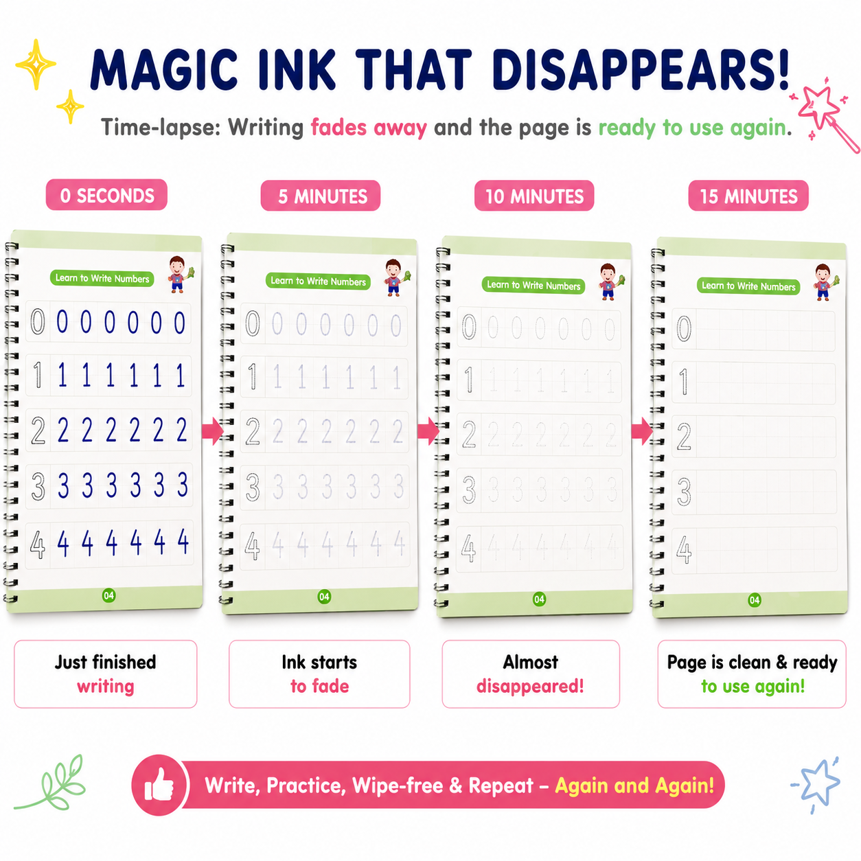 Magic Practice Copybook Set of 4