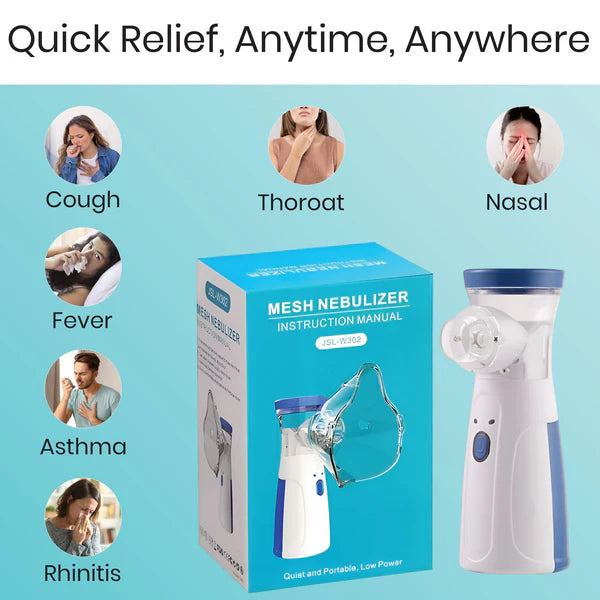 EaseBreathe™ – Instant Relief | Silent & Portable Nebulizer