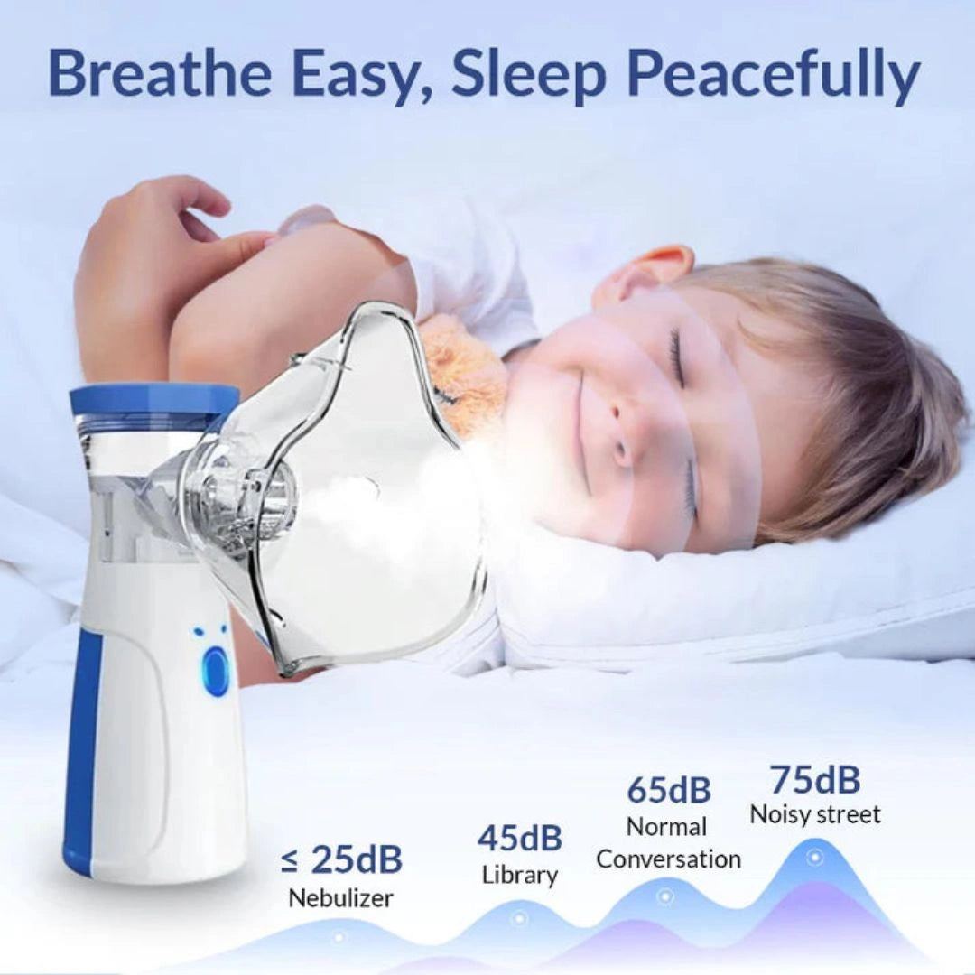 EaseBreathe™ – Instant Relief | Silent & Portable Nebulizer